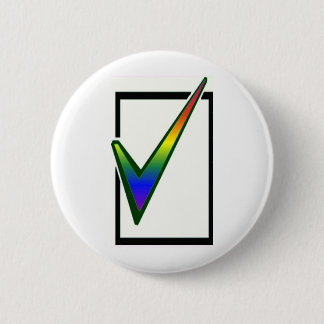 Chapa Redonda De 5 Cm voto arcoíris