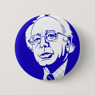 Chapa Redonda De 5 Cm voto azul bernie sanders