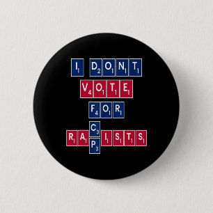 Chapa Redonda De 5 Cm Voto Azul Progresista Liberal Anti Republicano Igu
