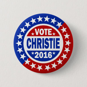 Chapa Redonda De 5 Cm Voto Christie 2016