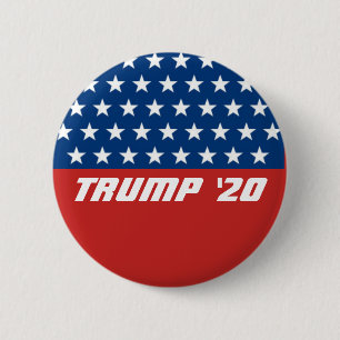 Chapa Redonda De 5 Cm Voto Donald Trump 2020