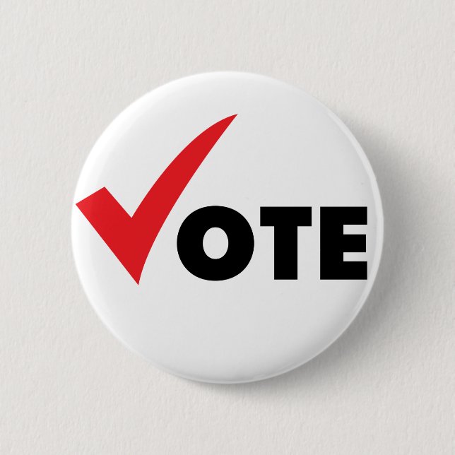 Chapa Redonda De 5 Cm Voto grande de la señal (Anverso)