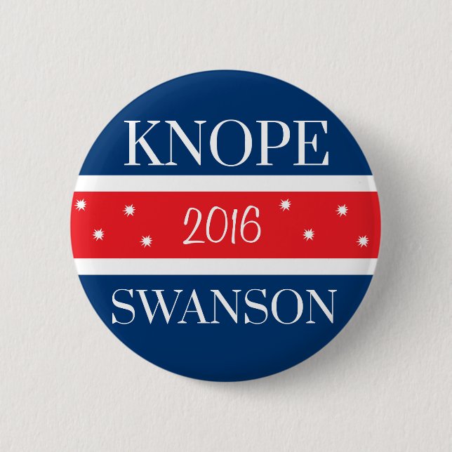 Chapa Redonda De 5 Cm Voto Knope (Anverso)