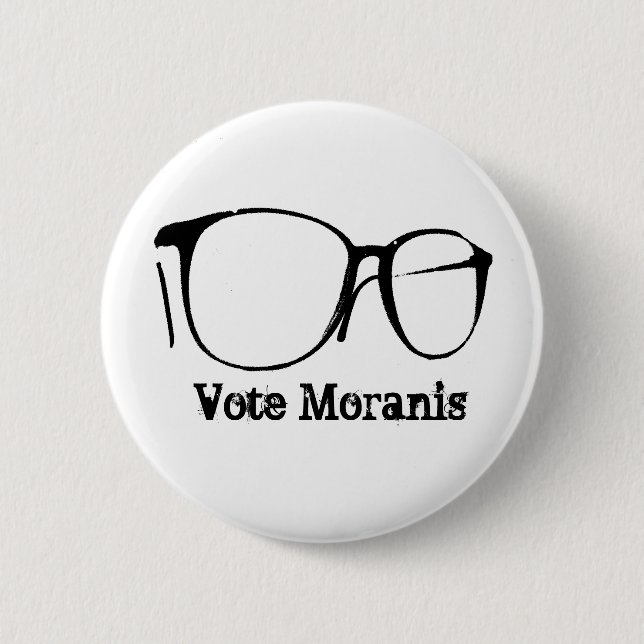 Chapa Redonda De 5 Cm Voto Moranis (Anverso)
