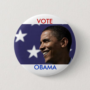 Chapa Redonda De 5 Cm Voto Obama