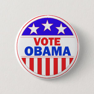 Chapa Redonda De 5 Cm Voto Obama