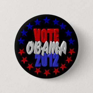 Chapa Redonda De 5 Cm Voto Obama 2012