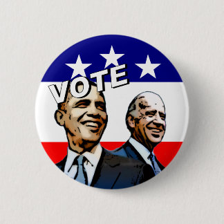 Chapa Redonda De 5 Cm Voto Obama Biden en 2008