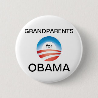 Chapa Redonda De 5 Cm Voto Obama de los abuelos
