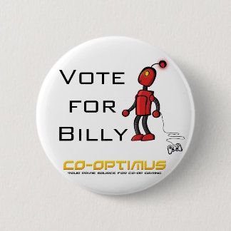 Chapa Redonda De 5 Cm Voto para Billy