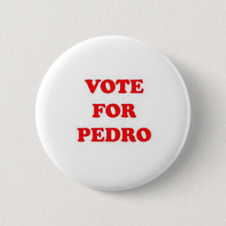 Chapa Redonda De 5 Cm voto para Pedro