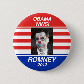 Chapa Redonda De 5 Cm Voto para Romney