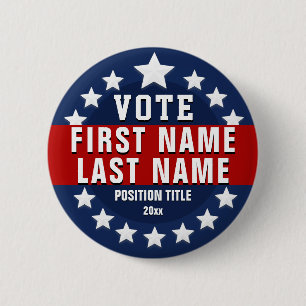 Chapa Redonda De 5 Cm Voto personalizado