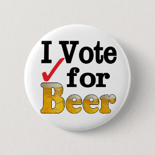 Chapa Redonda De 5 Cm Voto por Cerveza