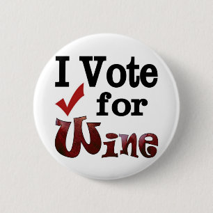 Chapa Redonda De 5 Cm Voto por Vino