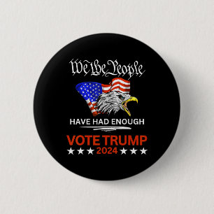 Chapa Redonda De 5 Cm Voto republicano pro Trump Nosotros el pueblo hemo