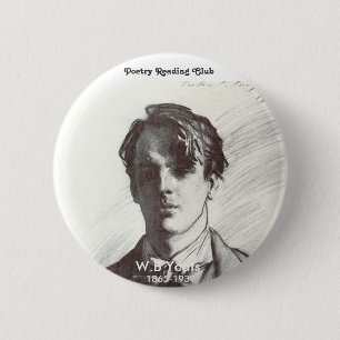 Chapa Redonda De 5 Cm W.B. Yeats