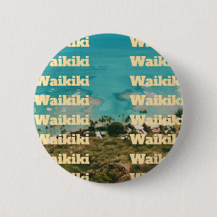 Chapa Redonda De 5 Cm Waikiki, Honolulu, Oahu, Hawái