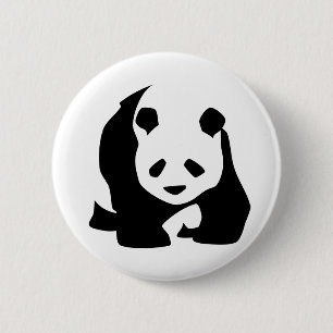 Chapa Redonda De 5 Cm Walking Panda