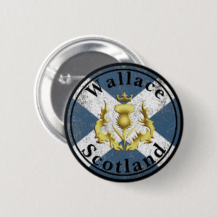 Chapa Redonda De 5 Cm Wallace Crowed Thistle