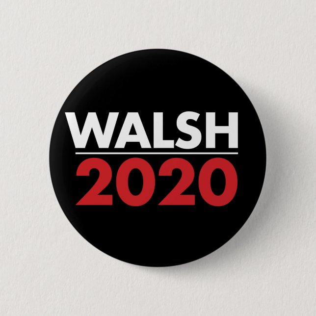 Chapa Redonda De 5 Cm Walsh 2020 (Anverso)