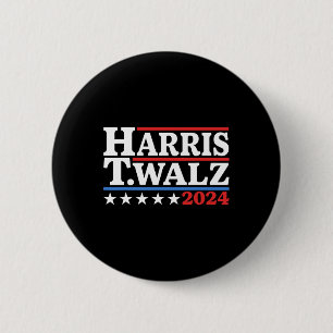 Chapa Redonda De 5 Cm Walz 2024 Elección Kamala Harris Tim Waltz 2024 21