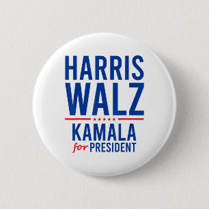 Chapa Redonda De 5 Cm Walz 2024 Kamala Harris Por El Presidente Tim Walz