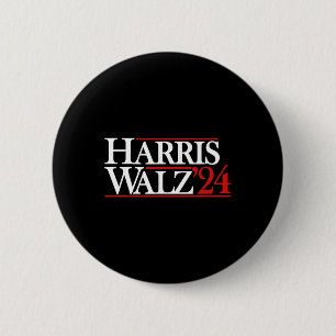 Chapa Redonda De 5 Cm Walz 24 Presidente Kamala 2024
