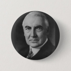 Chapa Redonda De 5 Cm Warren G. Harding 29th President