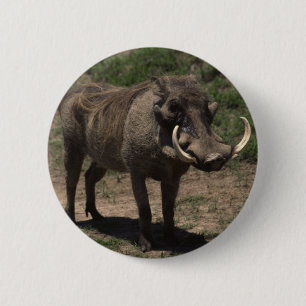 Chapa Redonda De 5 Cm Warthog impresionante