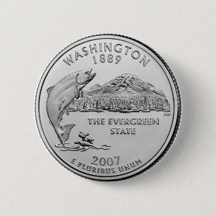 Chapa Redonda De 5 Cm Washington