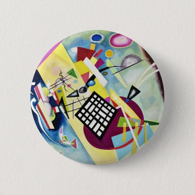 Chapa Redonda De 5 Cm Wassily Kandinsky (Anverso)