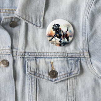 Chapa Redonda De 5 Cm Watercolor Cane Corso dog