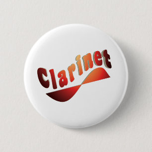 Chapa Redonda De 5 Cm Wavy Clarinet