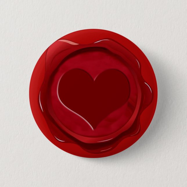 CHAPA REDONDA DE 5 CM WAX SEAL HEART (Anverso)