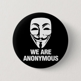 Chapa Redonda De 5 Cm We are Anonymous.