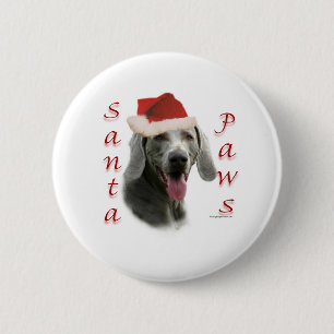 Chapa Redonda De 5 Cm Weimaraner Santa Paws