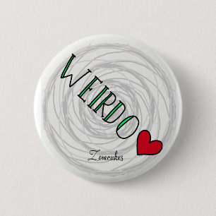 Chapa Redonda De 5 Cm Weirdo
