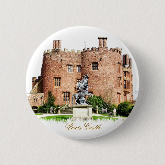 CHAPA REDONDA DE 5 CM WELSH CASTLES (Anverso)
