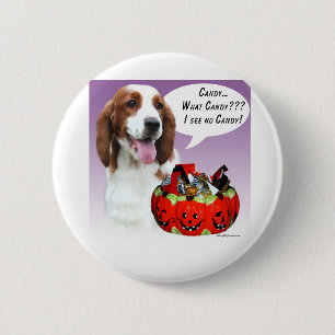 Chapa Redonda De 5 Cm Welsh Springer Spaniel Halloween Candy