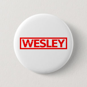 Chapa Redonda De 5 Cm Wesley Stamp