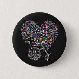 Chapa Redonda De 5 Cm Wheel of Many Lives