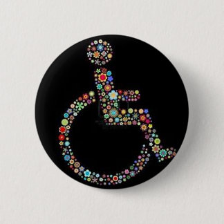Chapa Redonda De 5 Cm wheelchair_funky_zazzle.jpeg