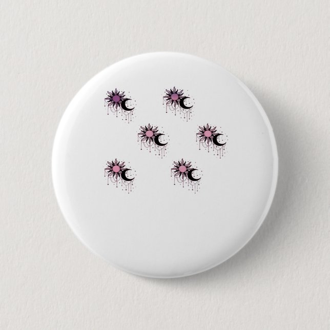 Chapa Redonda De 5 Cm Whimsigoth Sun Moon Witchen (Anverso)