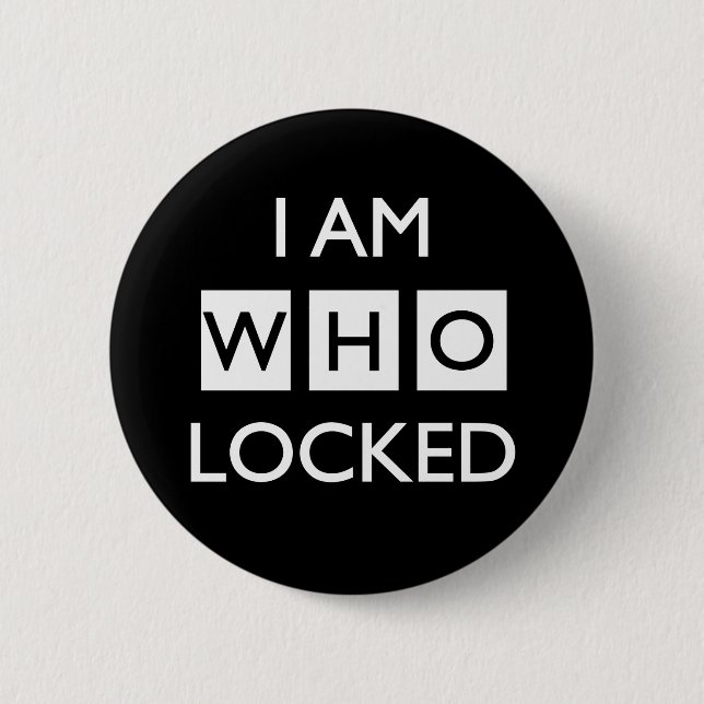 Chapa Redonda De 5 Cm Wholocked (Anverso)