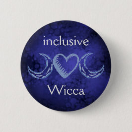 Chapa Redonda De 5 Cm Wicca inclusiva