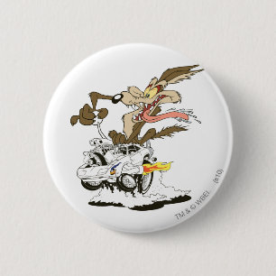Chapa Redonda De 5 Cm WILE E. COYOTE™ Crazy Glance