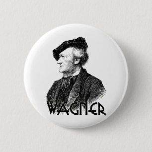 Chapa Redonda De 5 Cm Wilhelm Richard Wagner