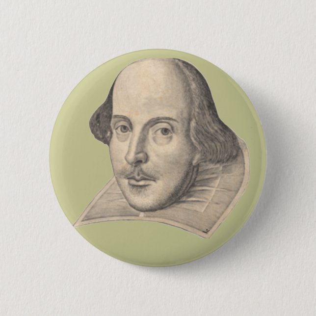 Chapa Redonda De 5 Cm William Shakespeare (Anverso)