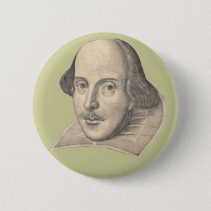 Chapa Redonda De 5 Cm William Shakespeare